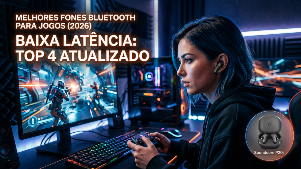 Fone Bluetooth com Baixa Latência para Jogos (2026): Top 4 Sem Atraso + Guia Completo