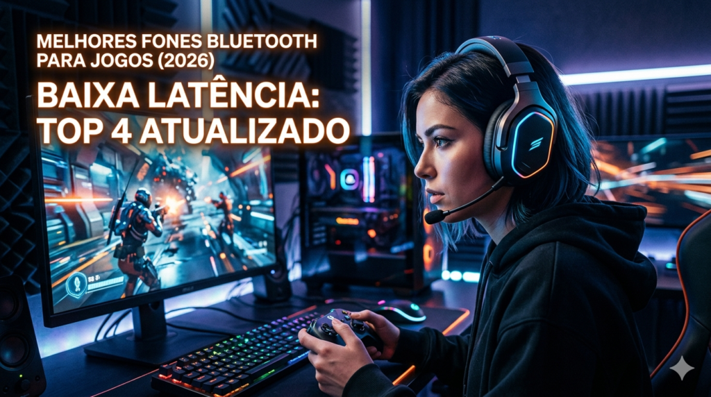Fone Bluetooth com Baixa Latência para Jogos (2026): Top 4 Sem Atraso + Guia Completo