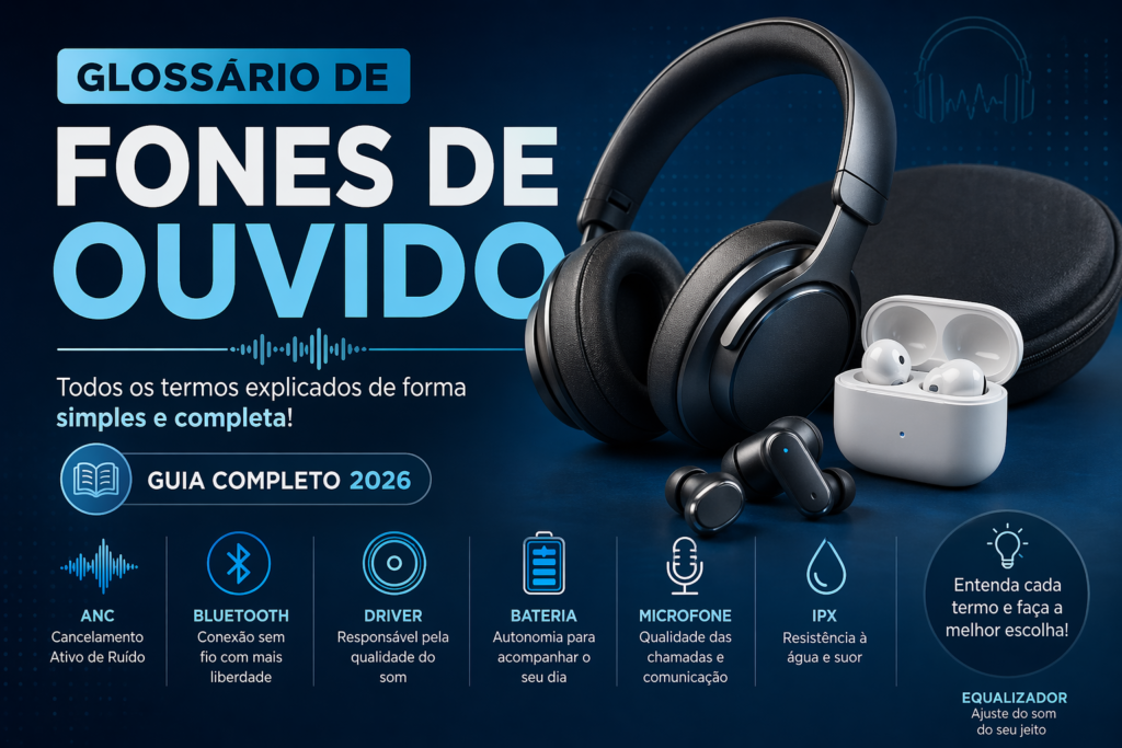 Glossário de Fones de Ouvido: Todos os Termos Explicados (Guia Completo 2026)