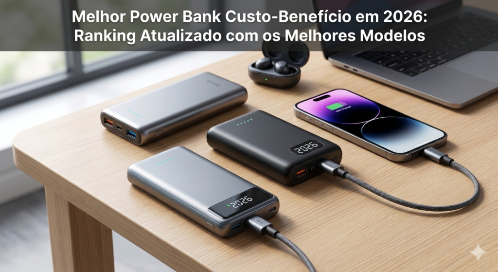 Melhor Power Bank Custo-Benefício em 2026: Ranking Atualizado com os Melhores Modelos