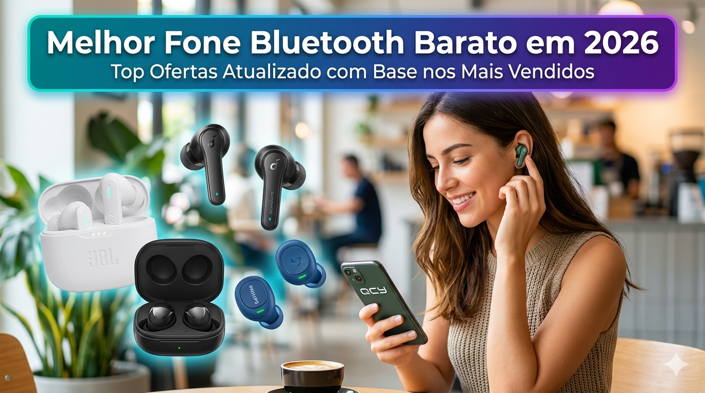 Melhor Fone Bluetooth Barato em 2026 Top Ofertas Atualizado com Base nos Mais Vendidos