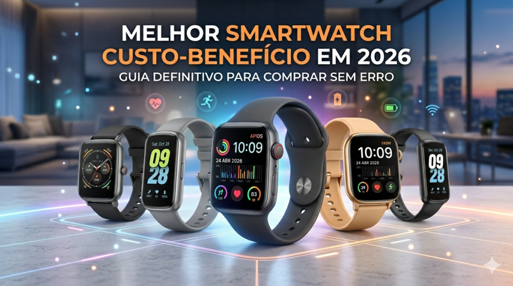 Melhor smartwatch custo-benefício em 2026: guia definitivo para comprar sem erro
