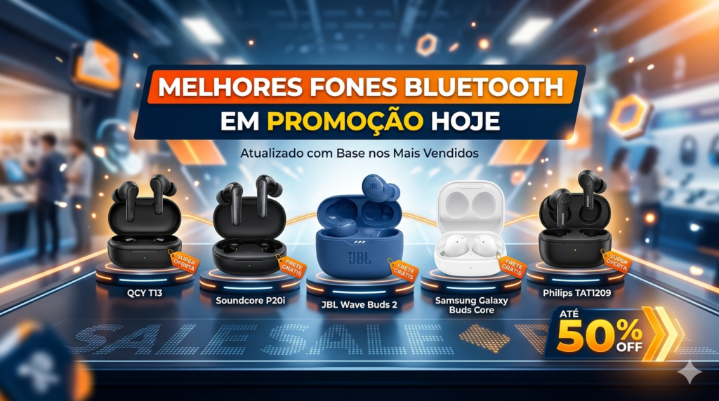 Melhores Fones Bluetooth em Promoção Hoje