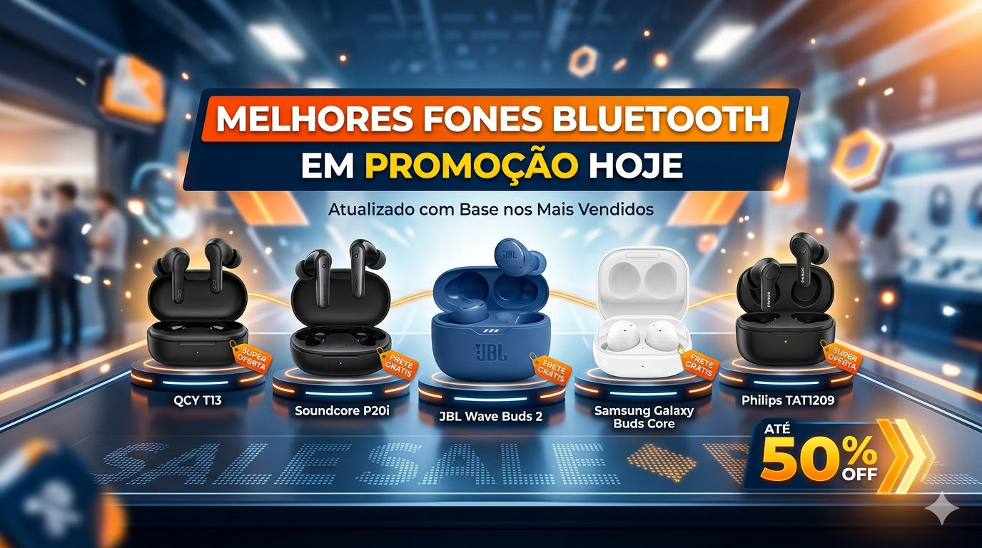 Melhores Fones Bluetooth em Promoção Hoje