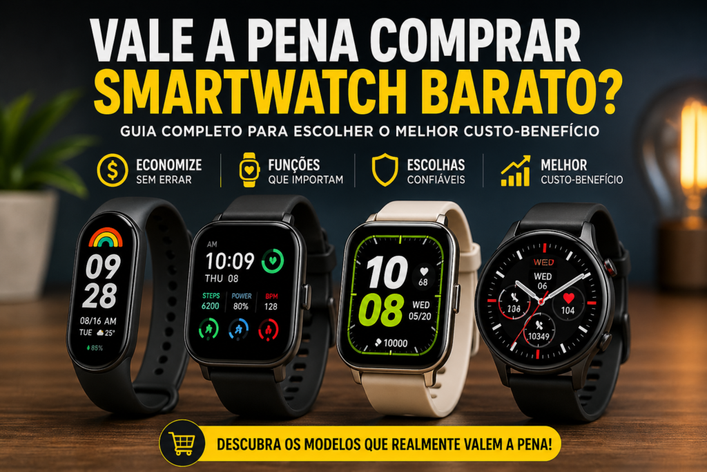 Vale a pena comprar smartwatch barato? Guia definitivo antes de gastar seu dinheiro