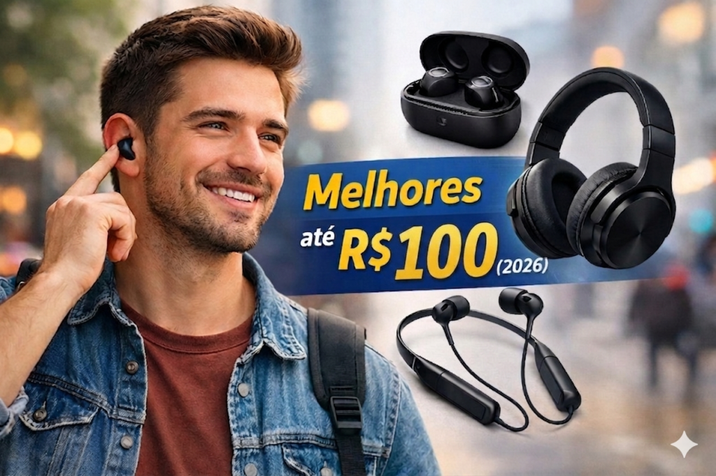 Melhor Fone Bluetooth até 100 Reais em 2026