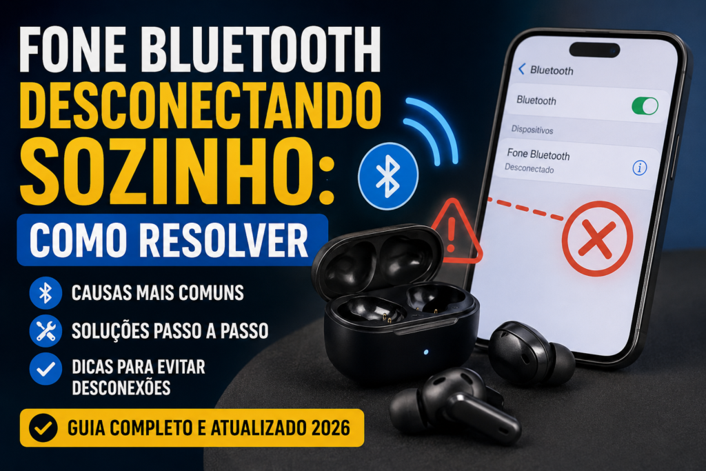 Fone Bluetooth Desconectando Sozinho: Como Resolver em 2026