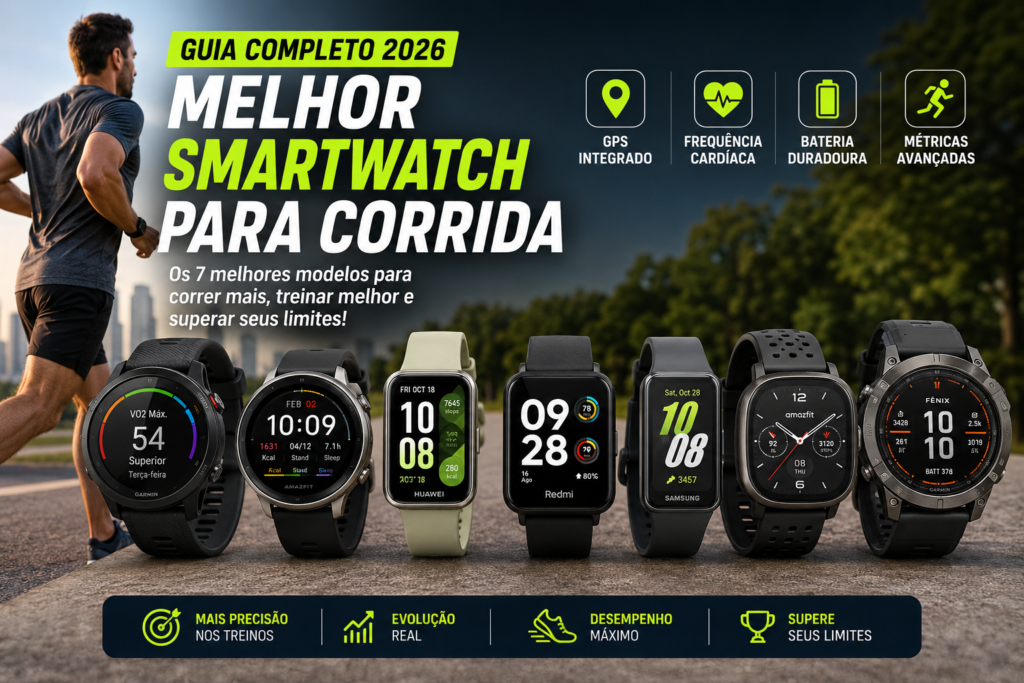 Melhor Smartwatch para Corrida em 2026: 7 Modelos Que Realmente Valem a Pena