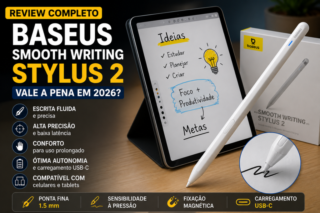 Baseus Smooth Writing Stylus 2 Vale a Pena em 2026