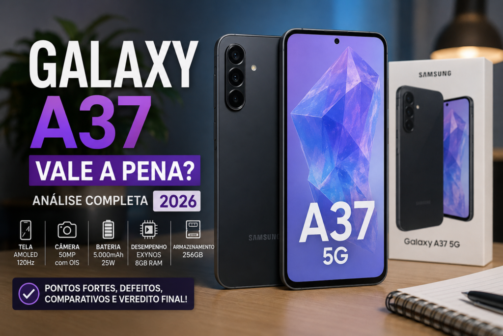 Galaxy A37 Vale a Pena? Review Completo, Pontos Fortes, Defeitos e Para Quem Vale o Investimento em 2026