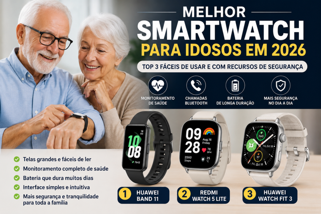Melhor Smartwatch para Idosos em 2026