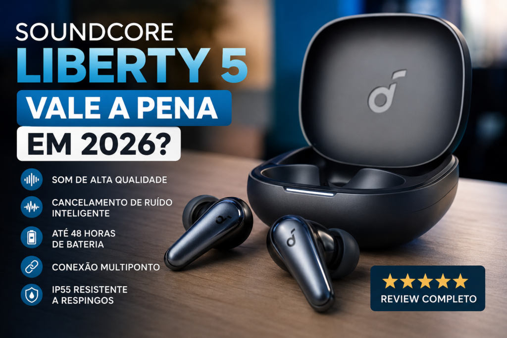 Soundcore Liberty 5 Vale a Pena em 2026? Review Completo e Análise Profissional