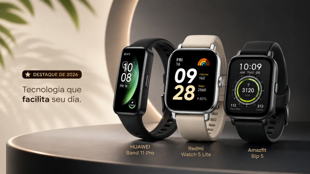 Melhor Smartwatch até R$400 em 2026: TOP 3 Modelos